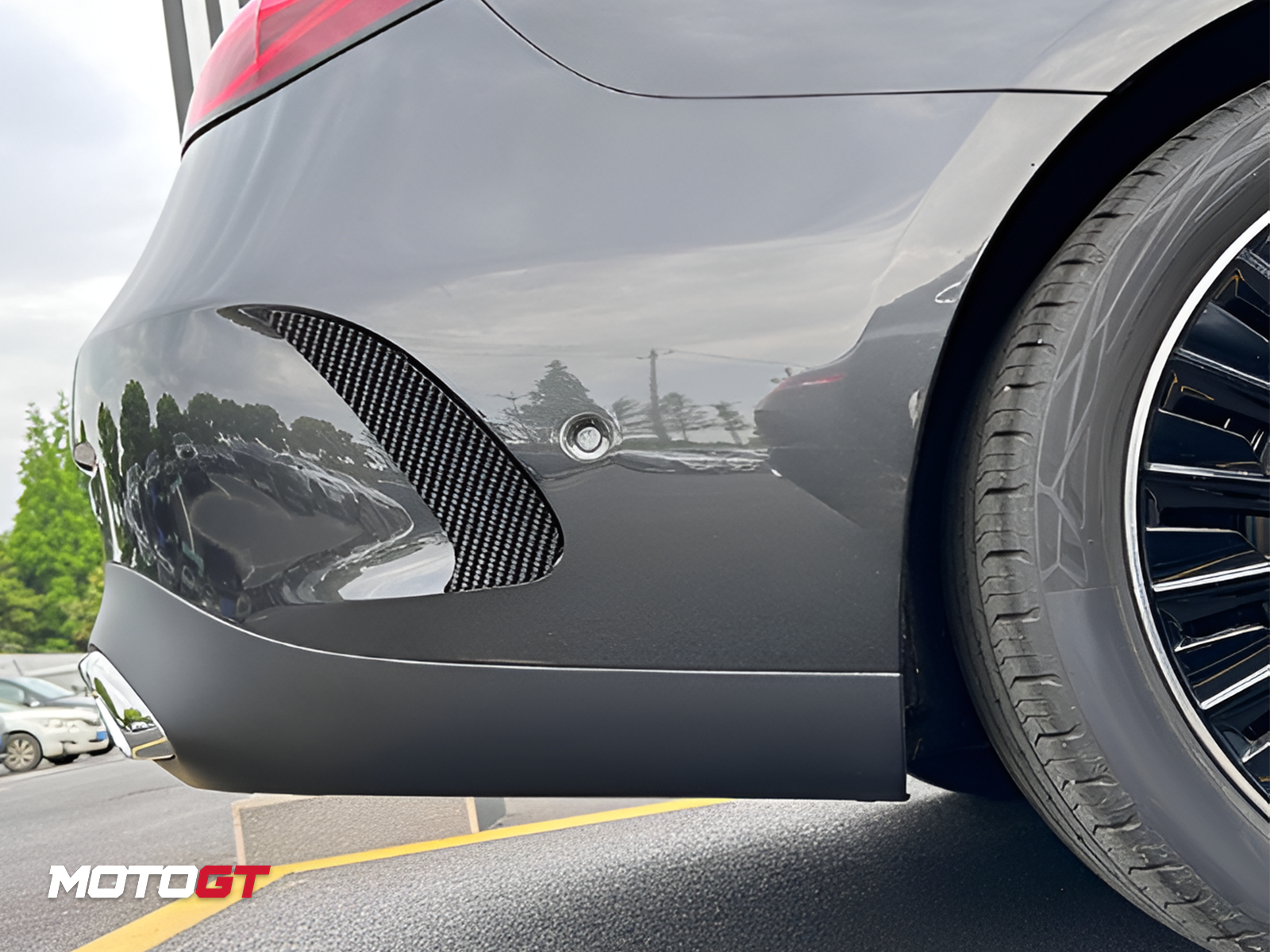 CLE CLASS REAR BUMPER SPLITTER